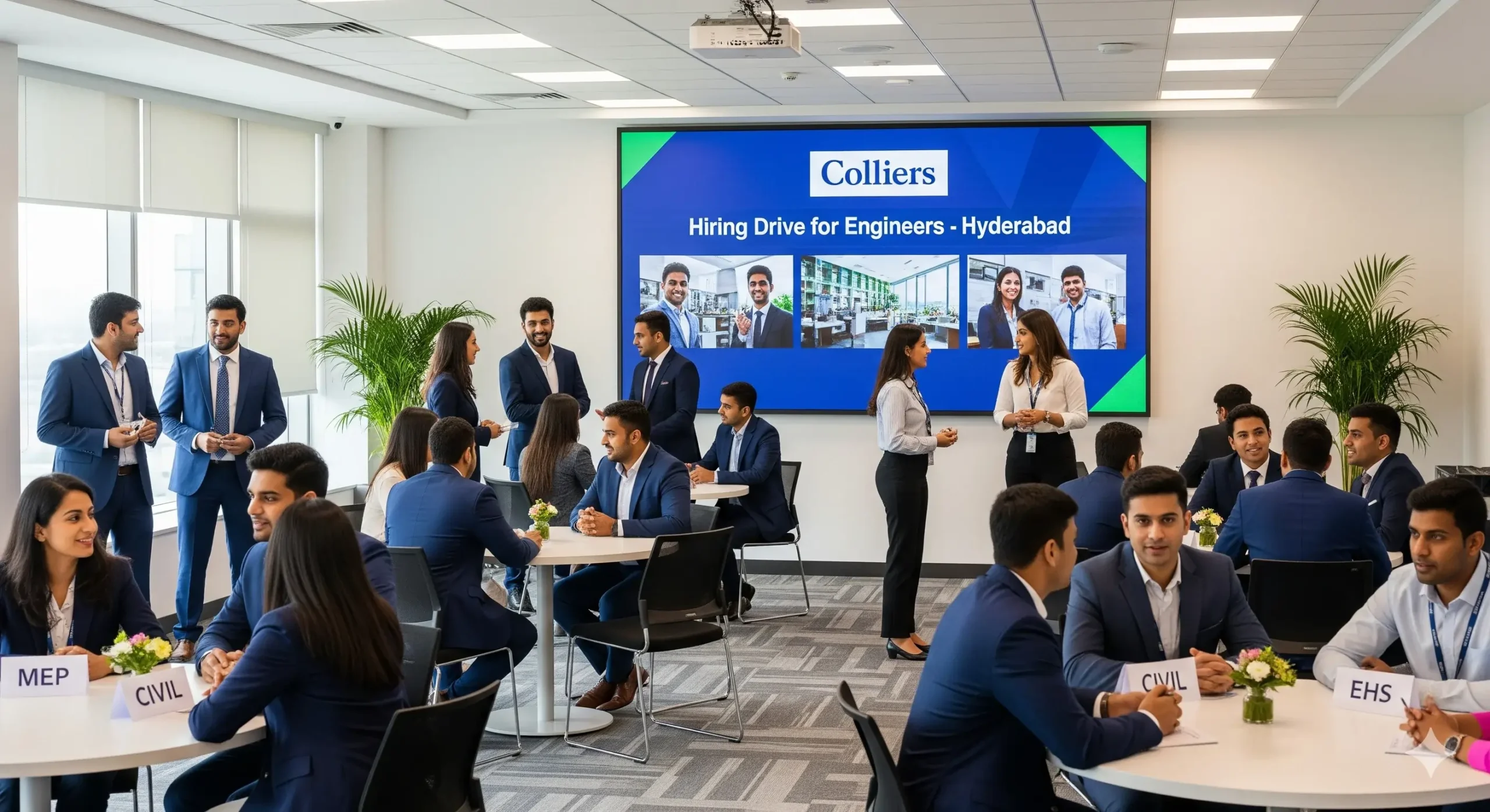 Hiring Drive: MEP, Civil & EHS Engineers | Colliers | Hyderabad